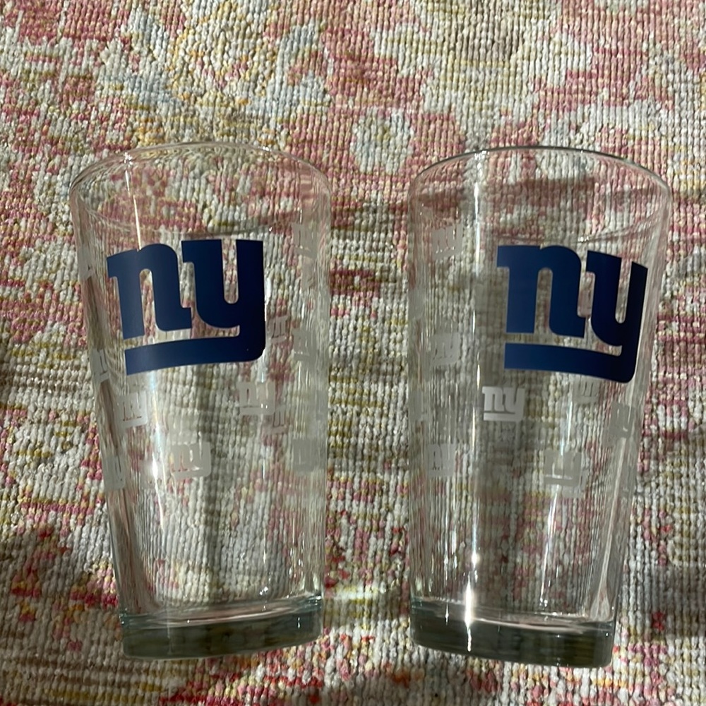 Set of 2 New York Giants Pint Glasses